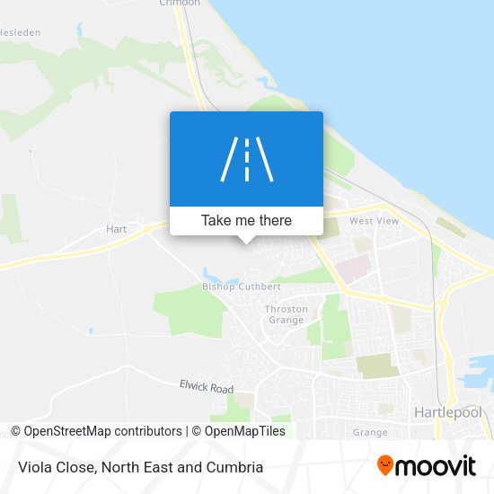 Viola Close map