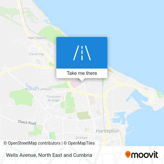 Wells Avenue map