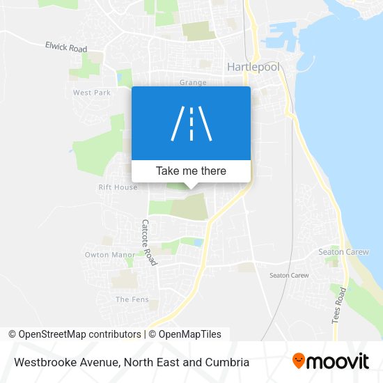 Westbrooke Avenue map