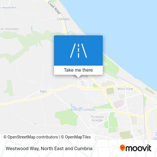 Westwood Way map