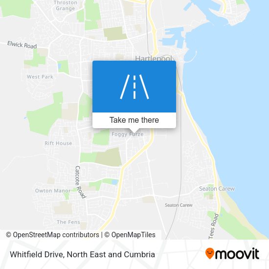Whitfield Drive map