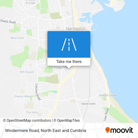 Windermere Road map