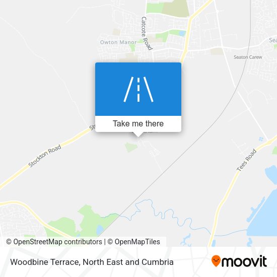 Woodbine Terrace map