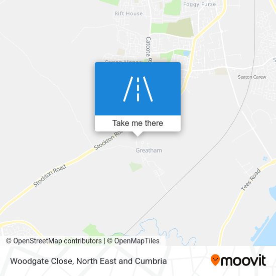 Woodgate Close map