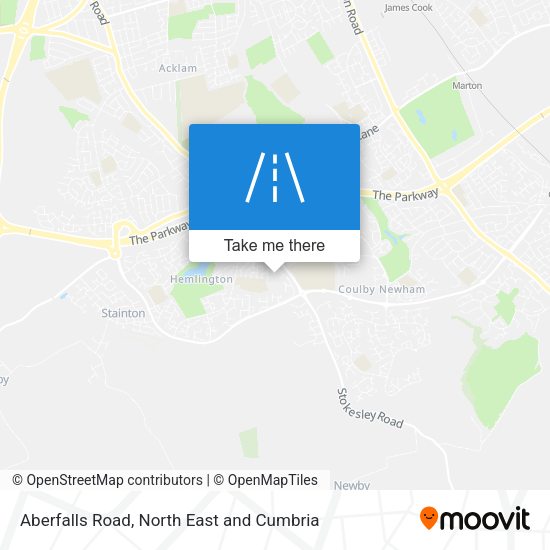 Aberfalls Road map