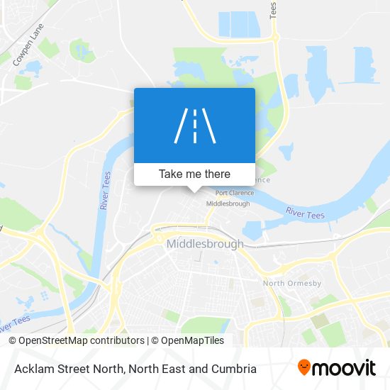 Acklam Street North map