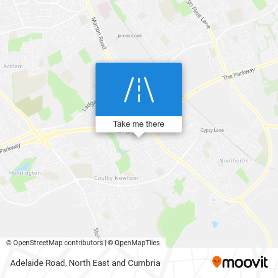 Adelaide Road map