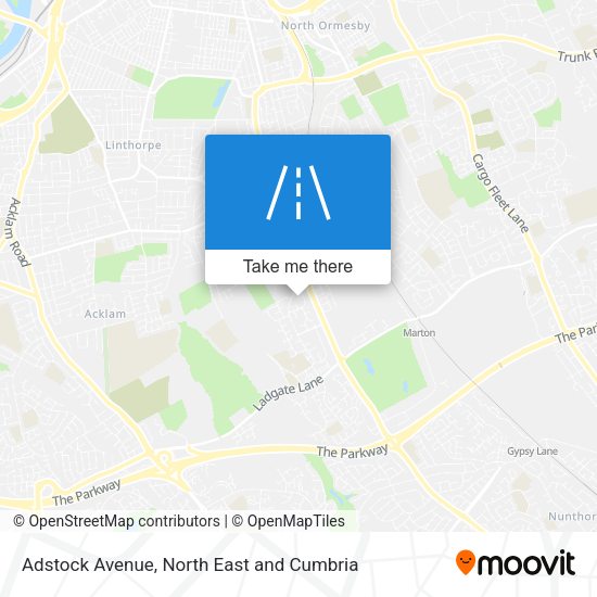 Adstock Avenue map
