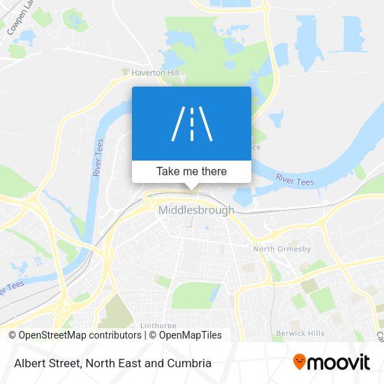 Albert Street map