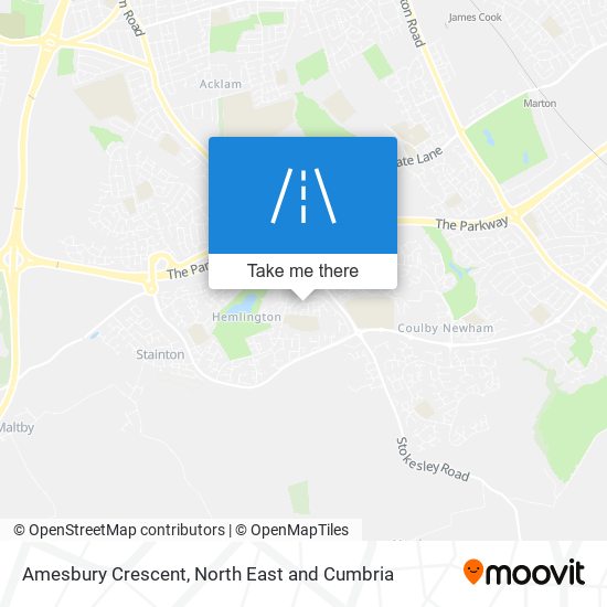 Amesbury Crescent map