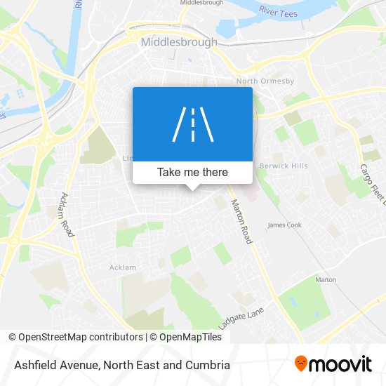 Ashfield Avenue map
