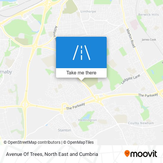 Avenue Of Trees map