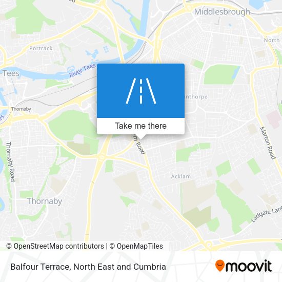 Balfour Terrace map
