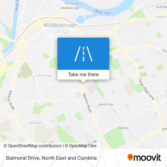 Balmoral Drive map