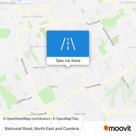 Balmoral Road map