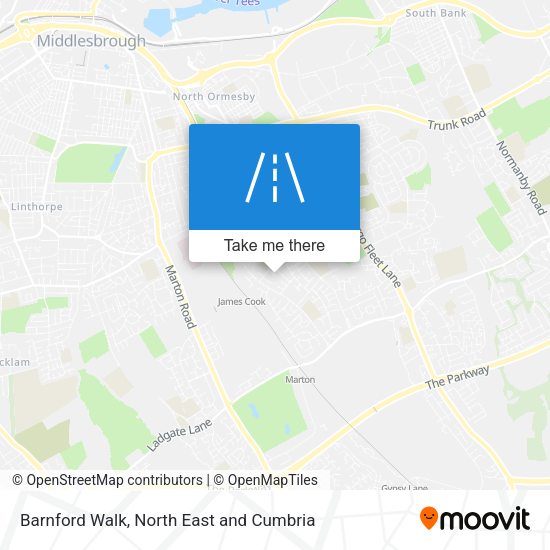 Barnford Walk map