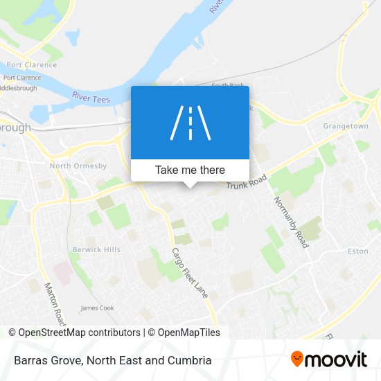 Barras Grove map