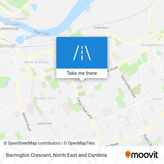 Barrington Crescent map
