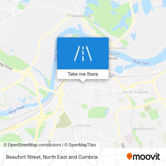Beaufort Street map