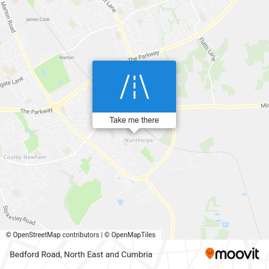 Bedford Road map