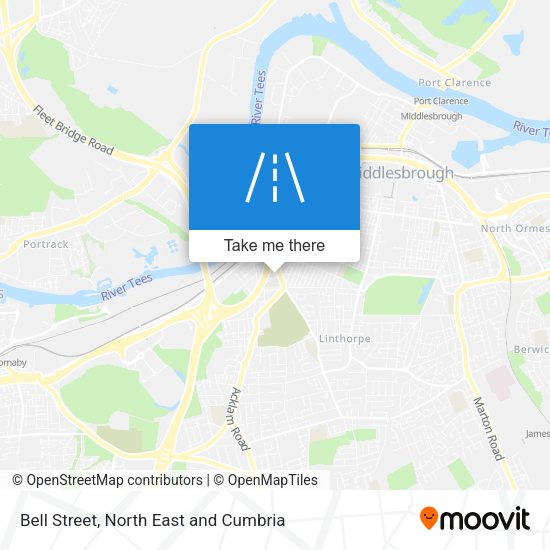 Bell Street map