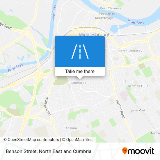 Benson Street map