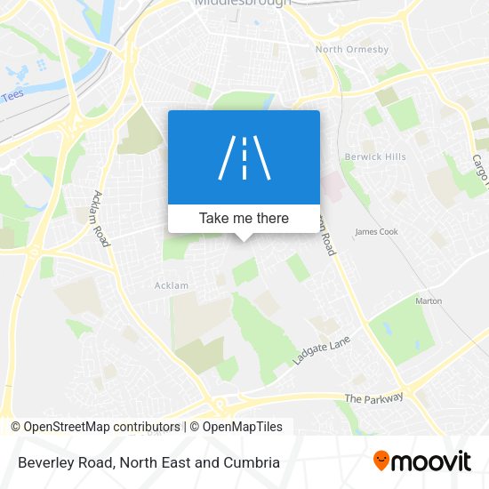 Beverley Road map