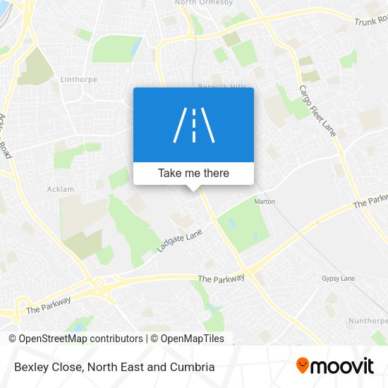 Bexley Close map