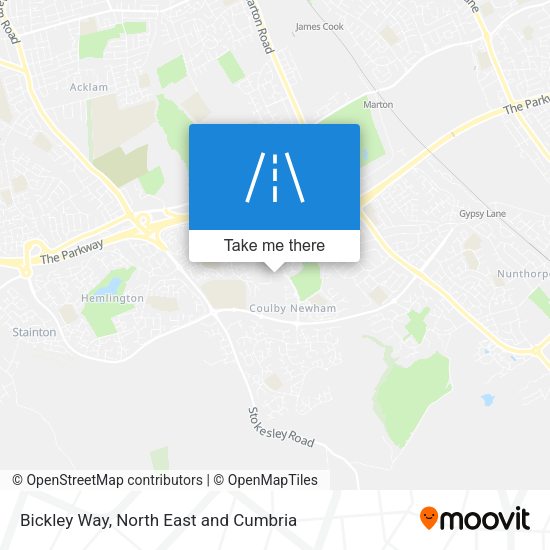 Bickley Way map