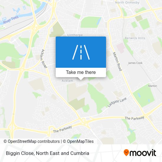 Biggin Close map