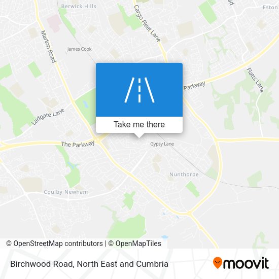 Birchwood Road map