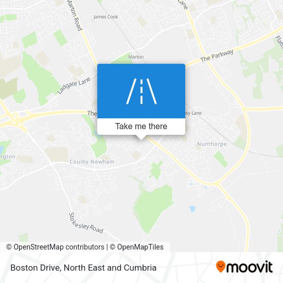 Boston Drive map