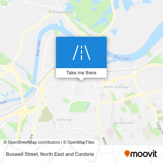 Boswell Street map