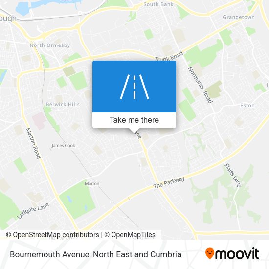 Bournemouth Avenue map