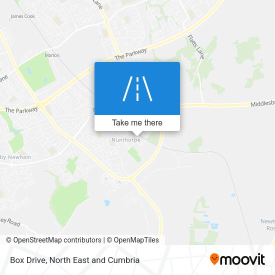 Box Drive map