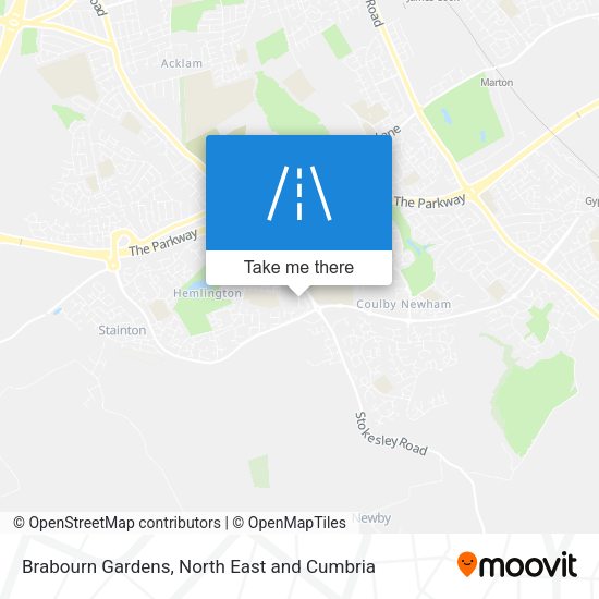 Brabourn Gardens map