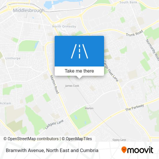 Bramwith Avenue map