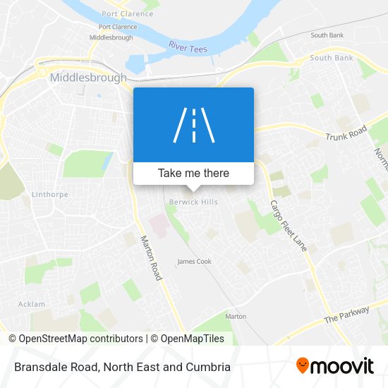 Bransdale Road map