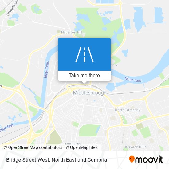 Bridge Street West map
