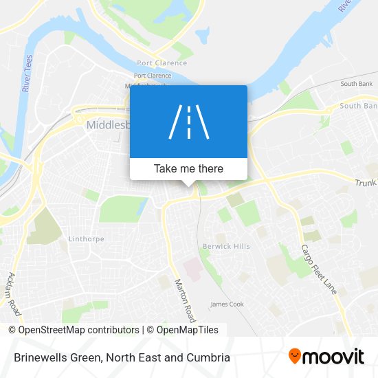 Brinewells Green map
