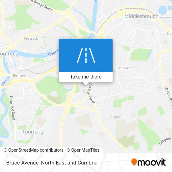 Bruce Avenue map