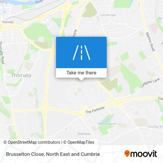 Brusselton Close map