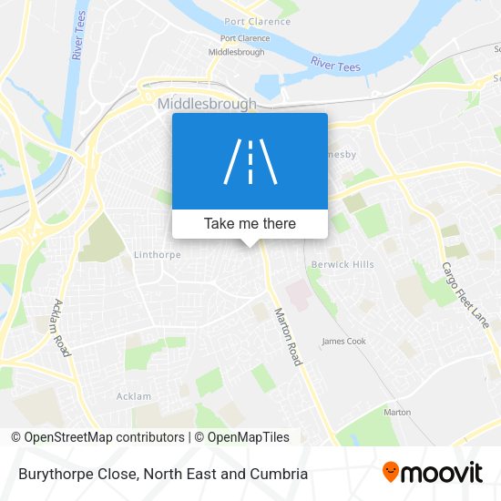 Burythorpe Close map