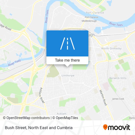 Bush Street map