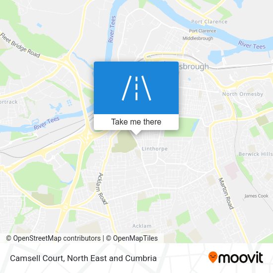 Camsell Court map