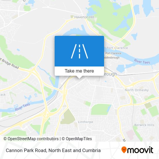 Cannon Park Road map