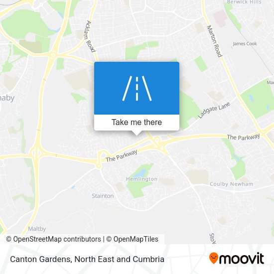 Canton Gardens map