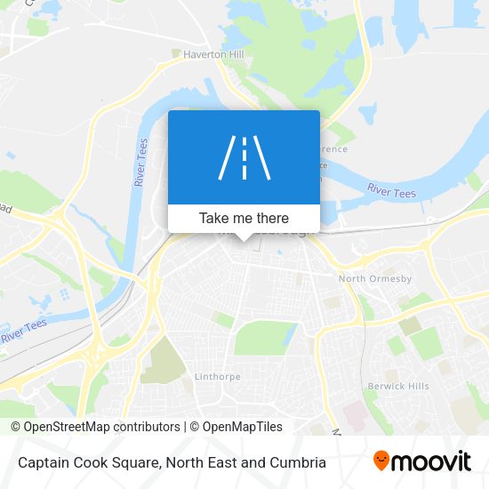 Captain Cook Square map