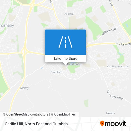 Carlile Hill map