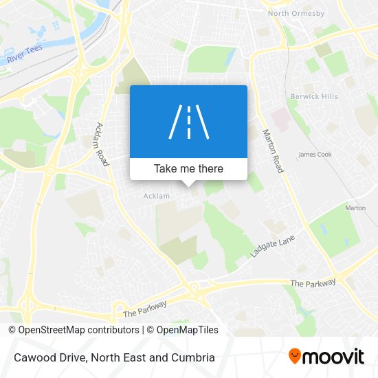 Cawood Drive map
